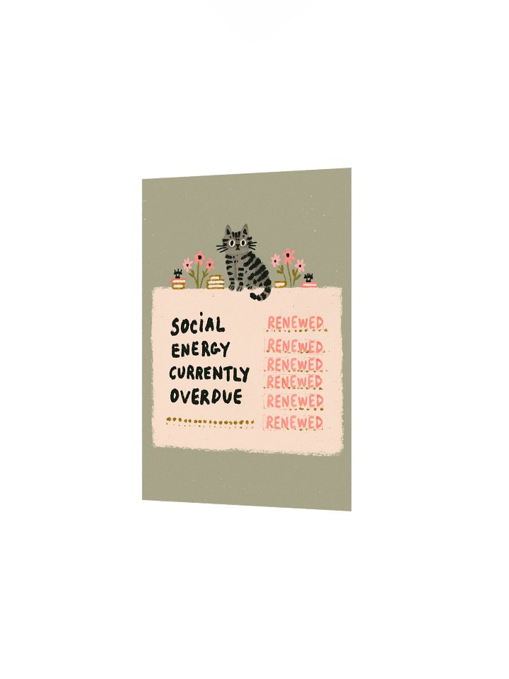 Social Energy Overdue Cat Poster product image (10)