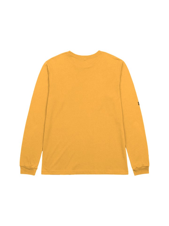 Concert Tee Fit Lucky Pineapple® Minimalist Long Sleeve Solid Color Unisex T-Shirt (Light Colors) product image (2)
