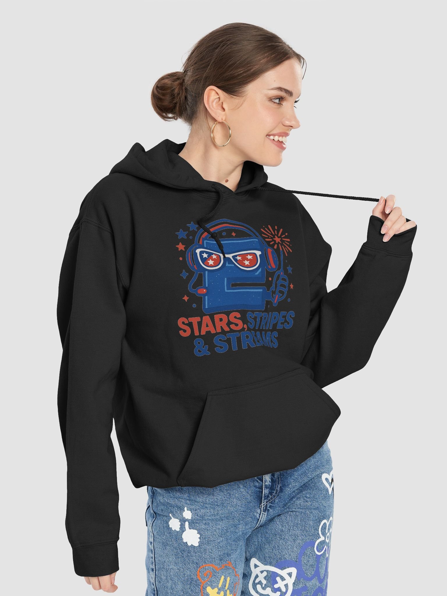 Patriotic E Sparkler Hoodie product image (58)