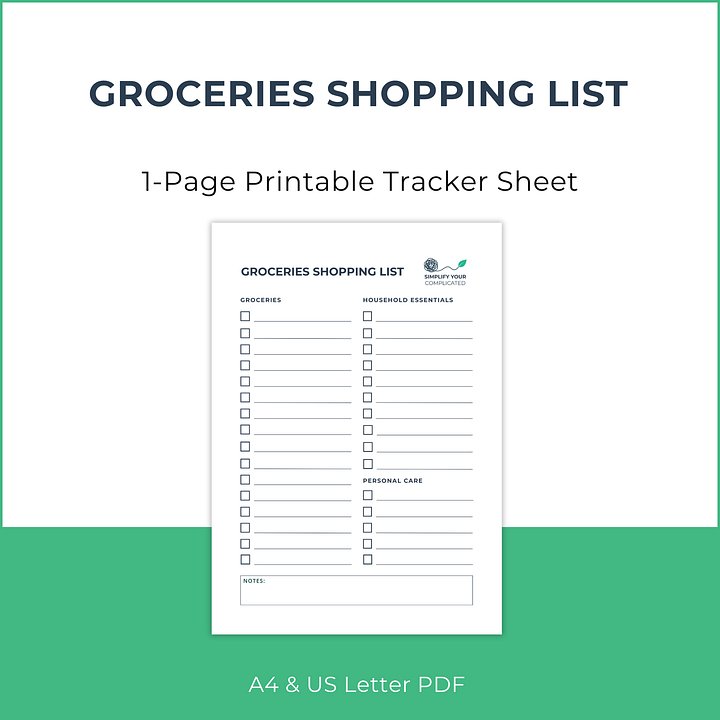 Groceries Shopping List product image (1)