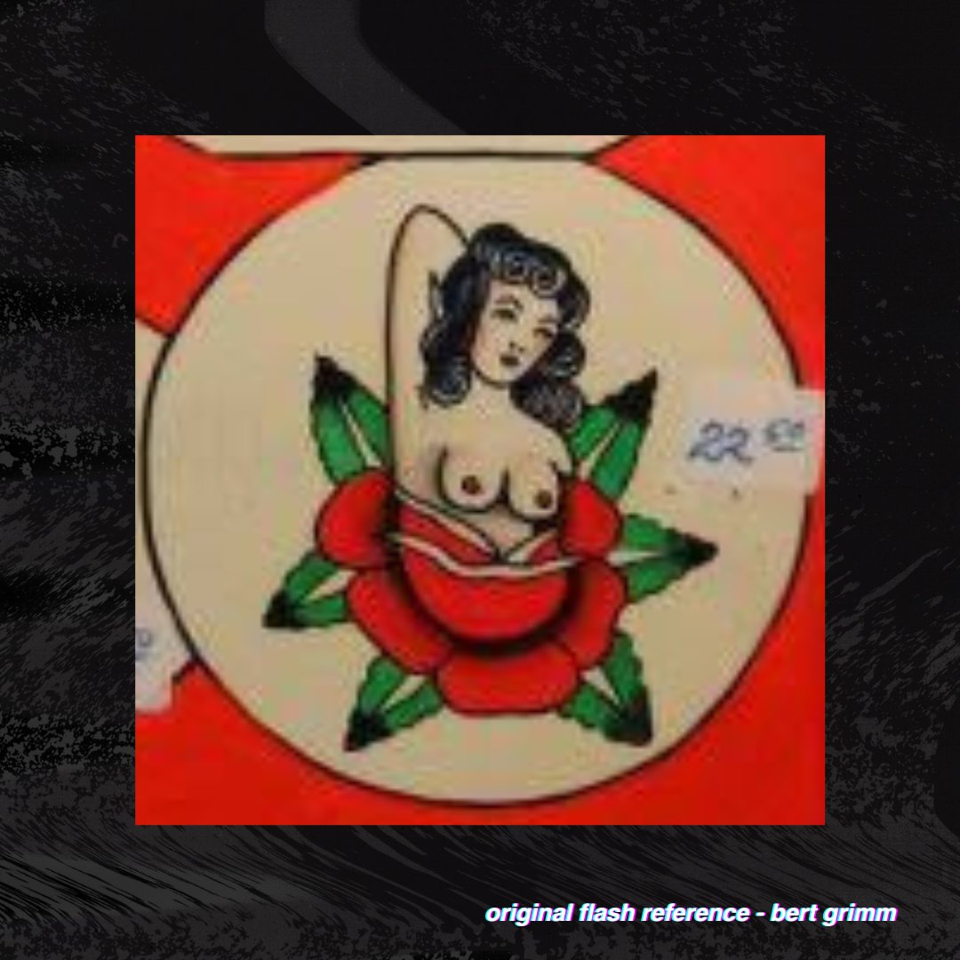 Bert Grimm Pin Up Girl in a Rose Pattern product image (2)