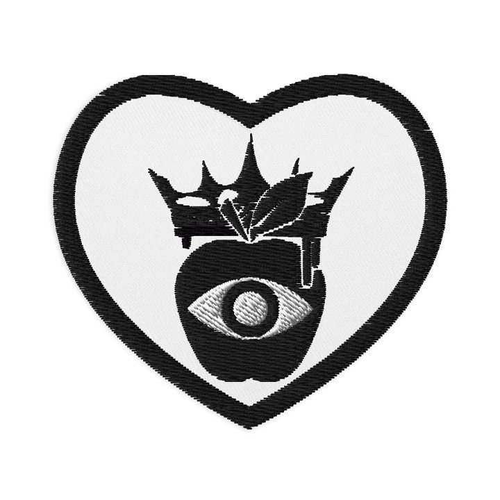 Crowned Apple (Black) ✦ Embroidered Patches product image (1)