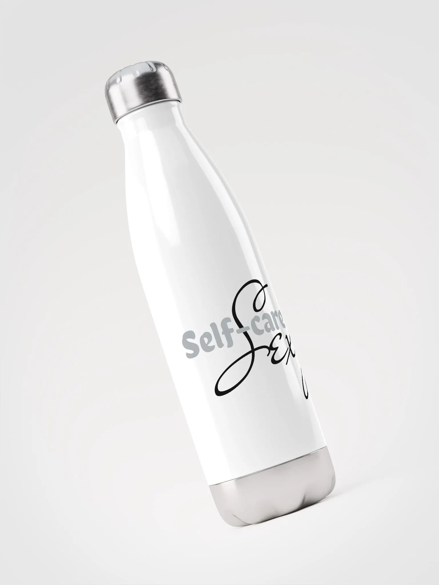Self-care is sexy - White bottle product image (3)