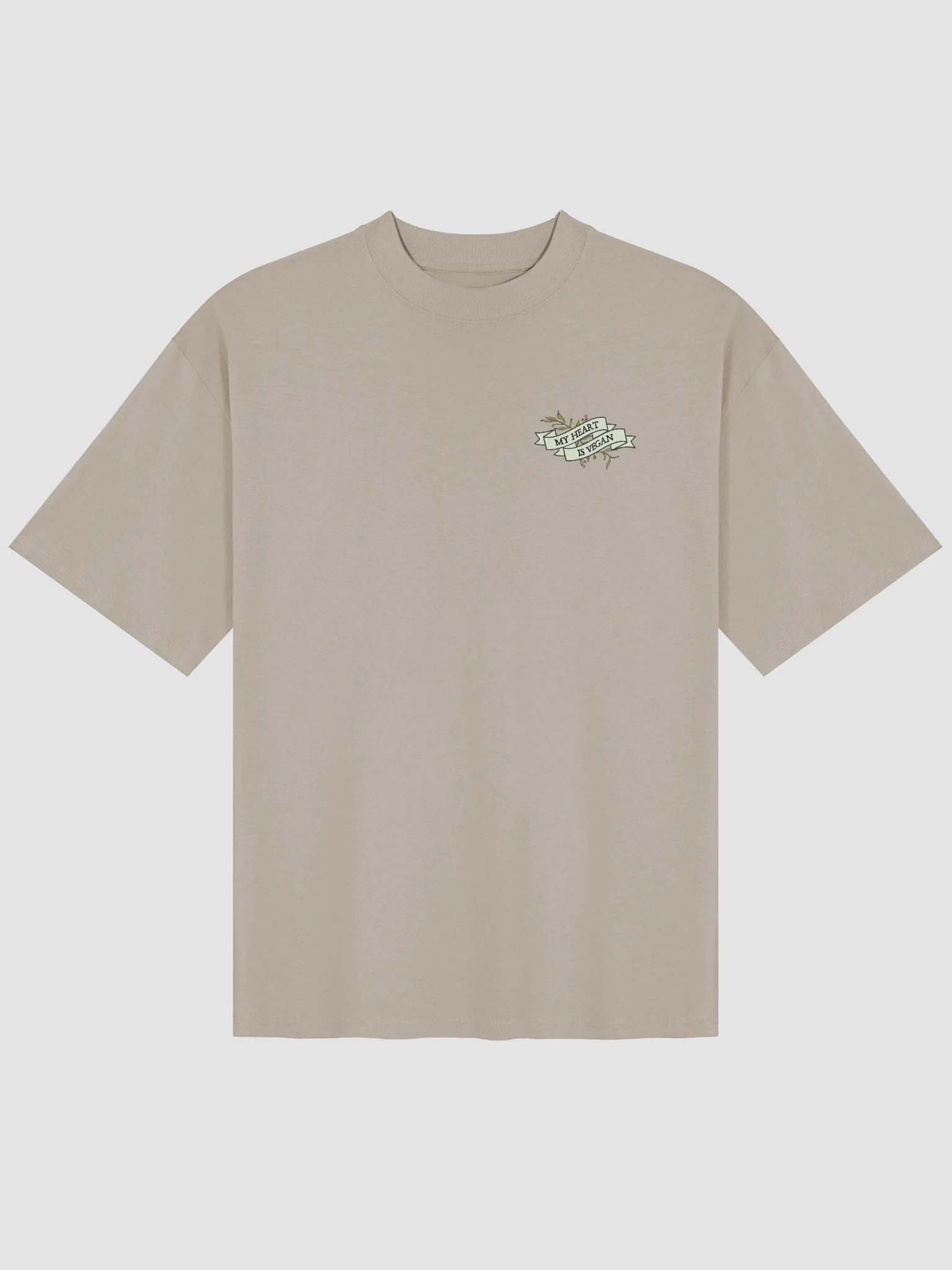 My Heart Is Vegan Oversized Tee product image (9)