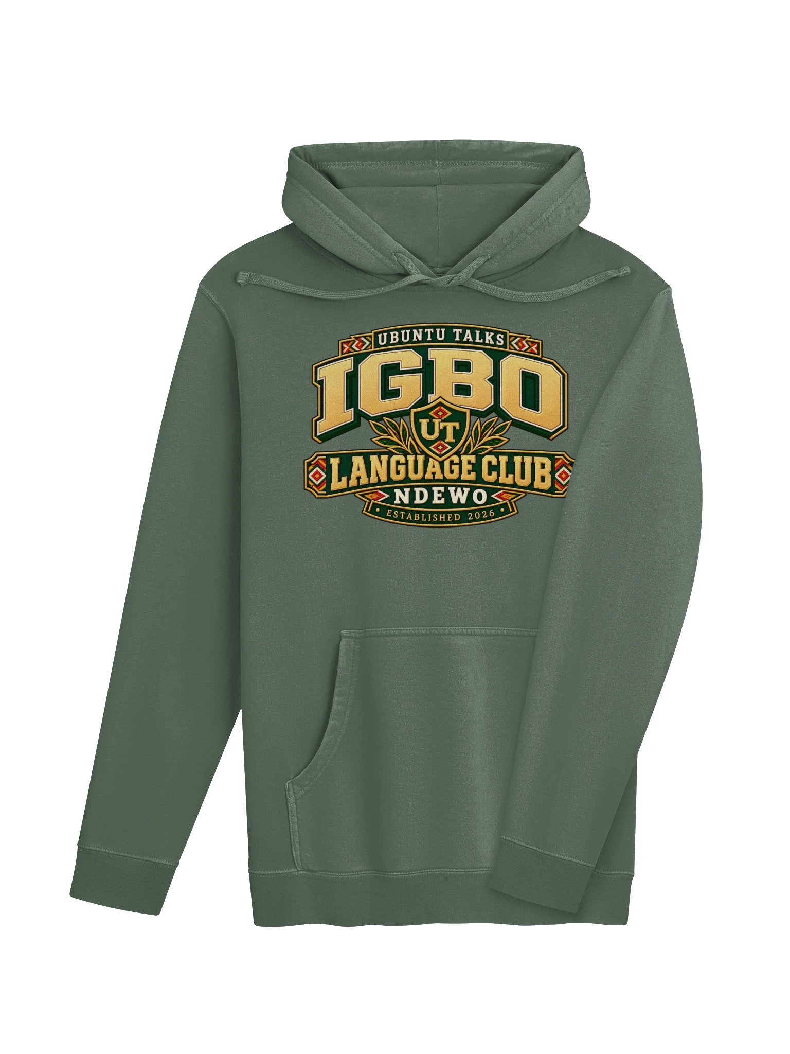 Ubuntu Talks Language Club — NDEWO | Igbo Washed Hoodie product image (13)