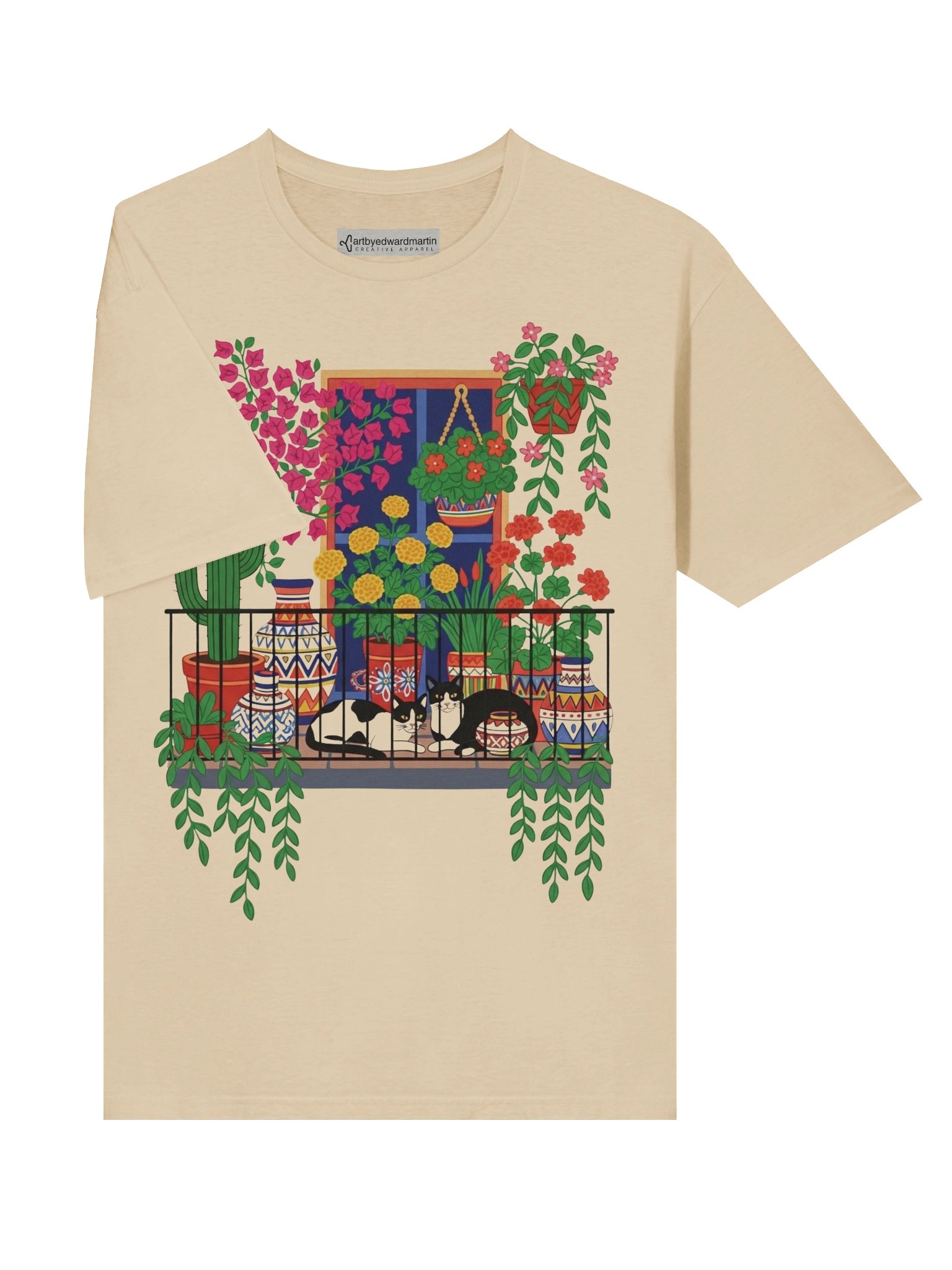 Balcony Cats Unisex T-Shirt product image (6)