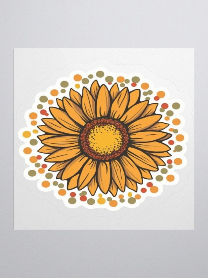 Exclusive Sunflower Decorative Sticker | Premium Kiss Cut Vinyl | Ideal for Laptops, Cars, and More product image (1)