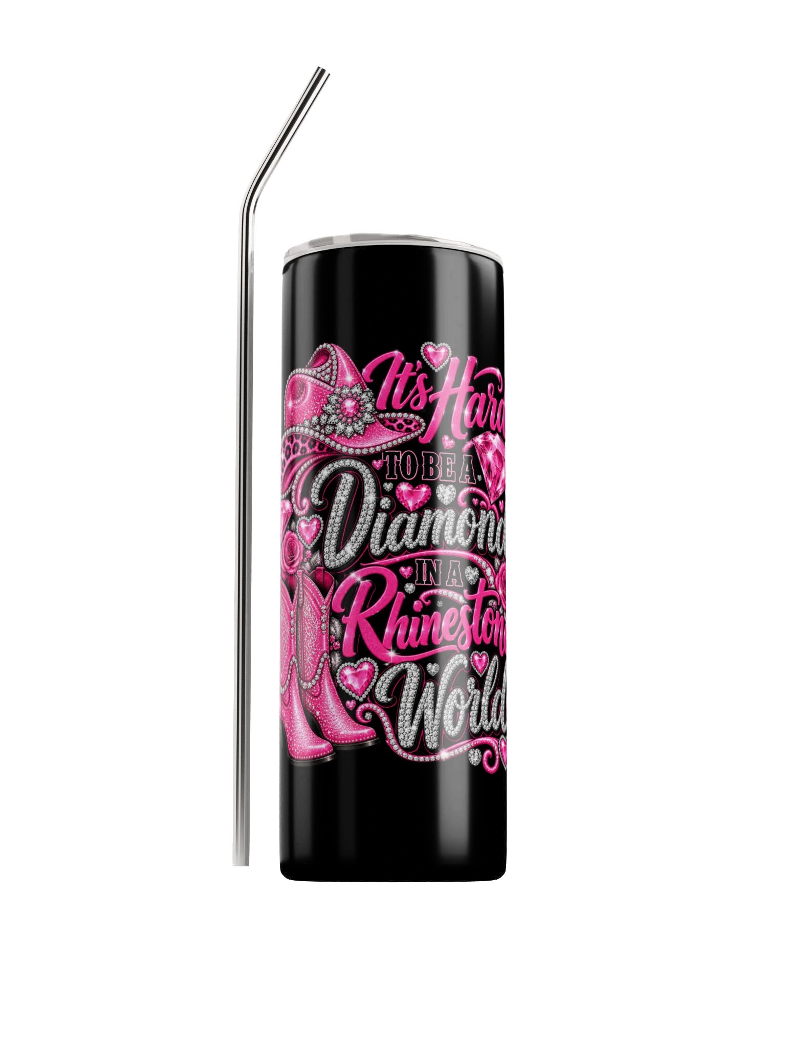 Rhinestone World Cowgirl Tumbler product image (1)