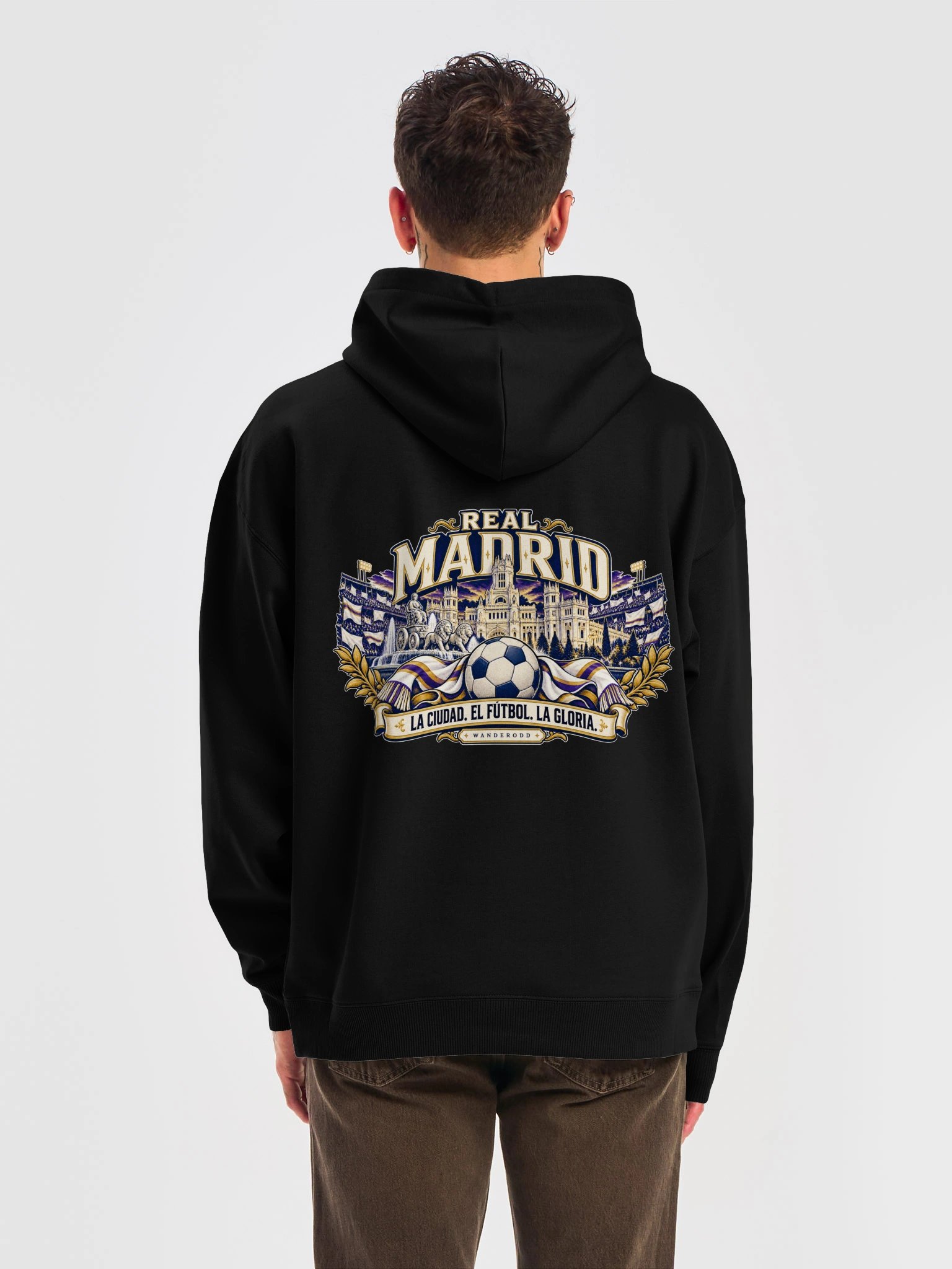 Sudadera con Capucha Inspirada en el Real Madrid | WanderOdd product image (9)
