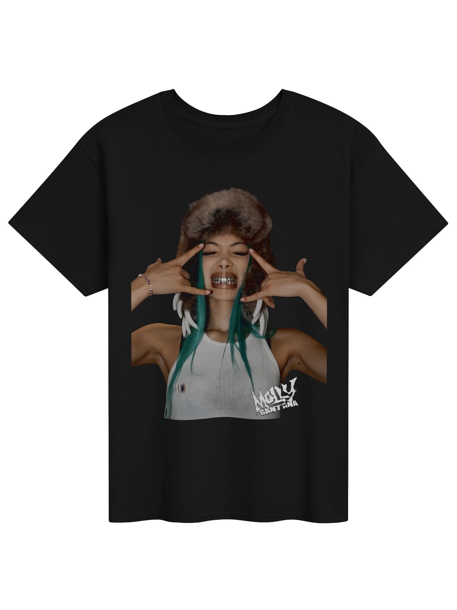 Molly Santana Teal Hair Streetwear Tshirt product image (1)
