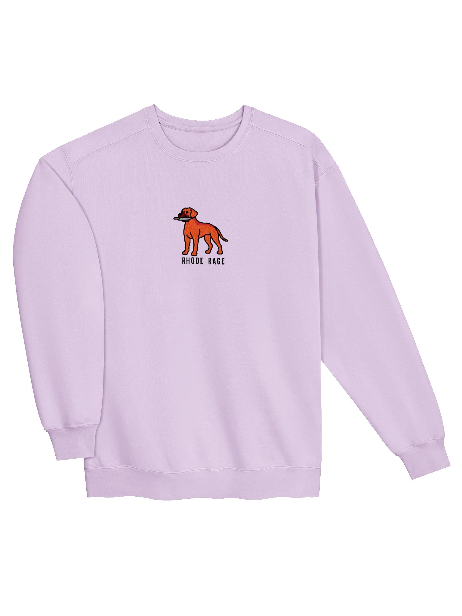 Rhode Rage Funny Chibi-Style Embroidered Premium Sweatshirt for Rhodesian Ridgeback(Red) Owners product image (35)