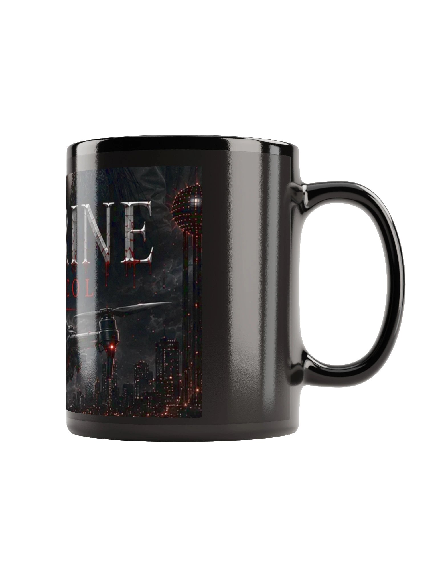 The Severine Protocol — Black Glossy Mug product image (9)