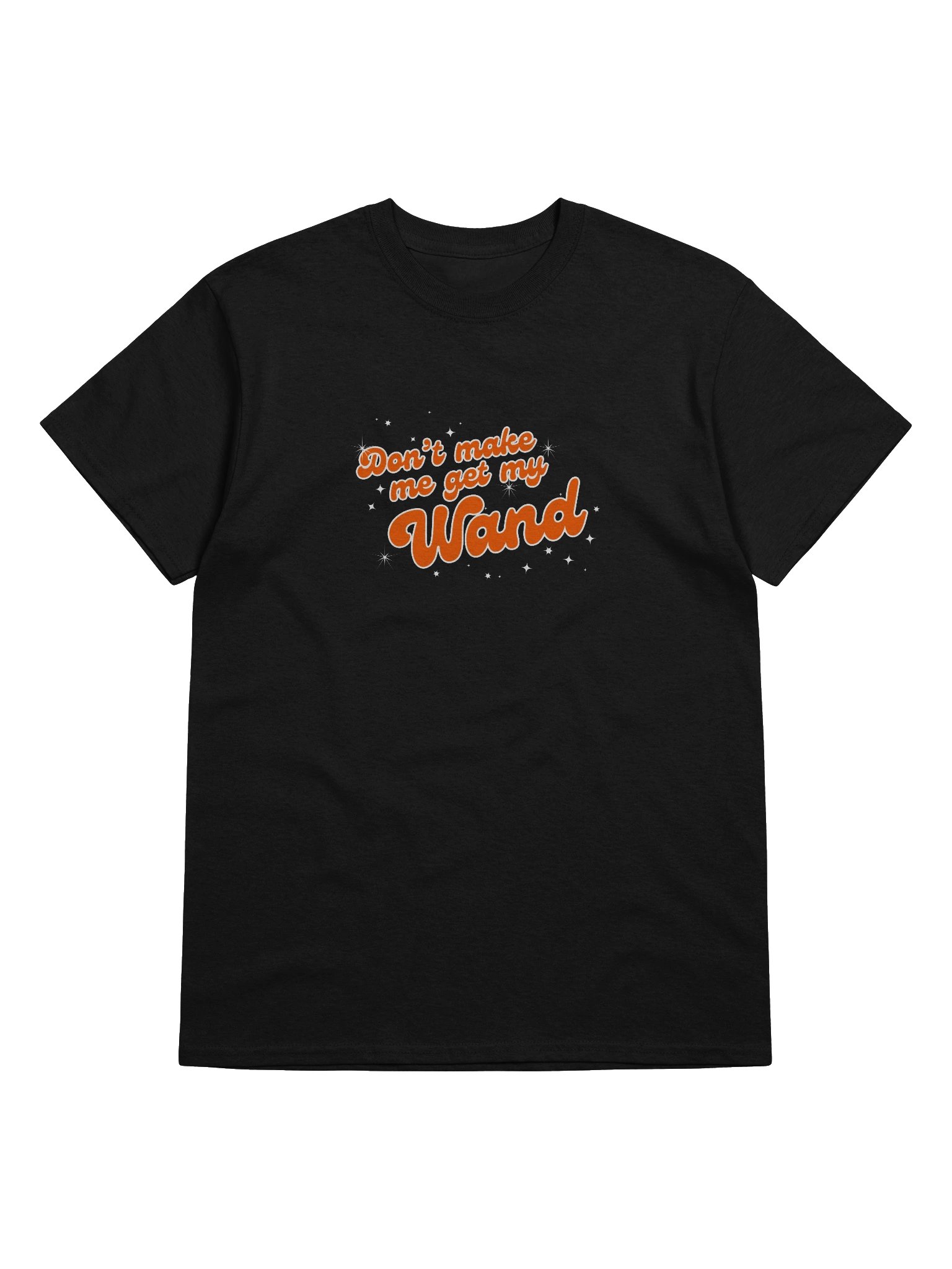 Fair warning tee (orange letters on black) product image (4)