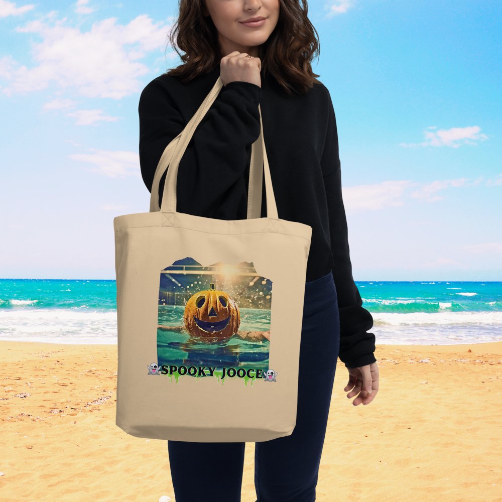 “SPOOKY SWIMZ” Khaki Tote Bag product image (2)
