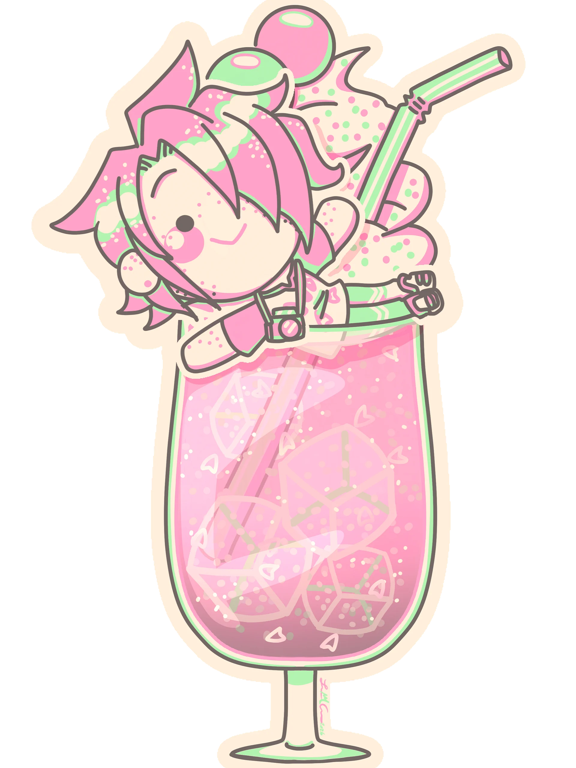 Sakura Soda Pop Sticker product image (1)