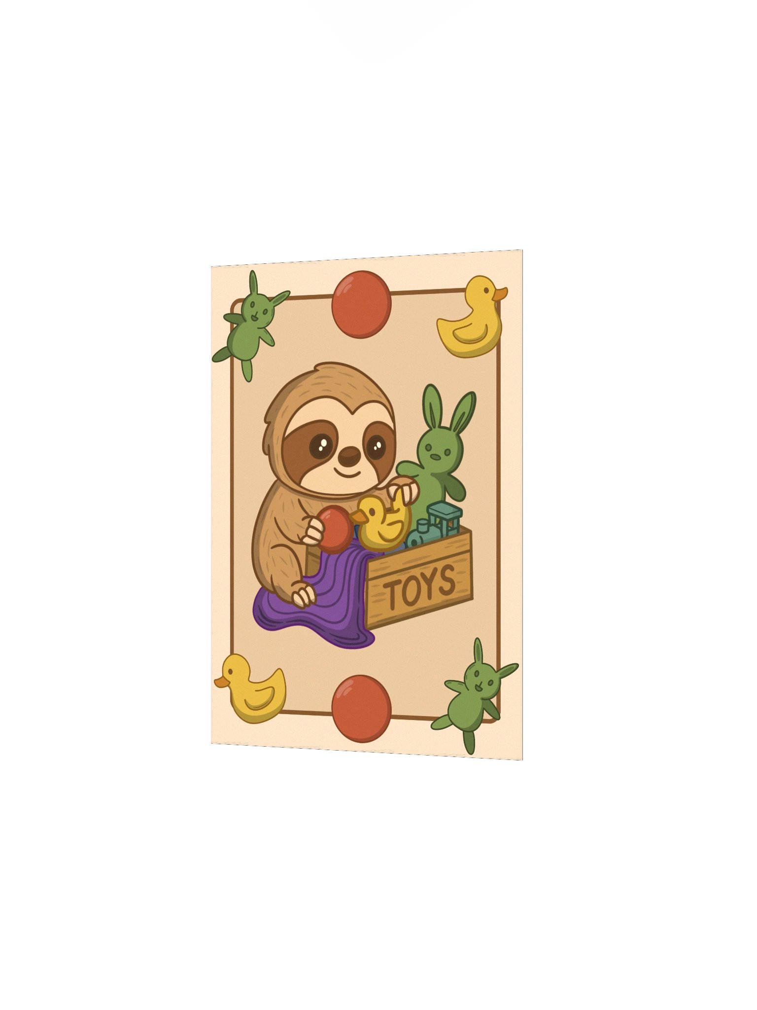 Toy Box Sloth - Art Print product image (5)