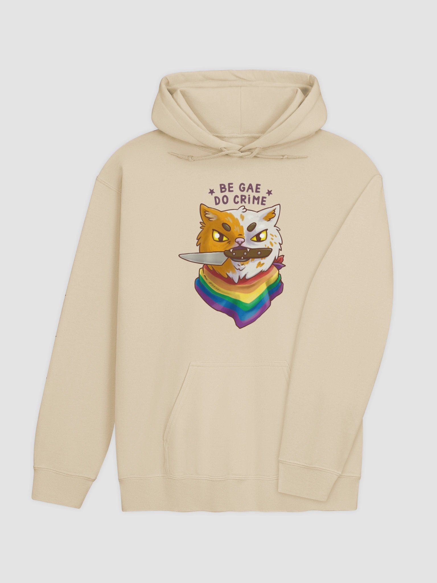 hoodie : be gae do crime product image (3)