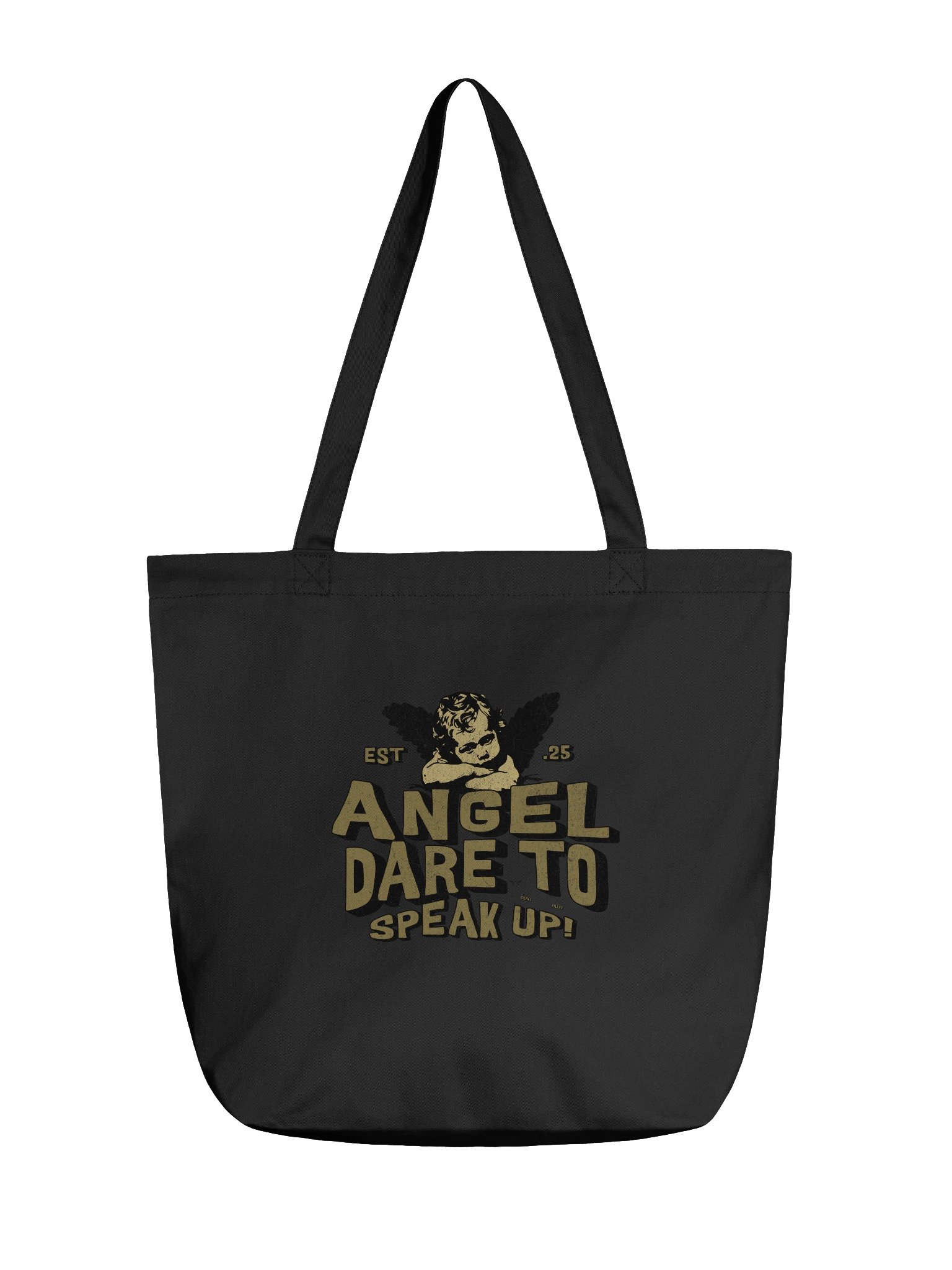ANGEL Dare to Speak Up Vintage Collection_EQALL® Billog Campaign ECO Toe-bag_Khaki / Black product image (1)
