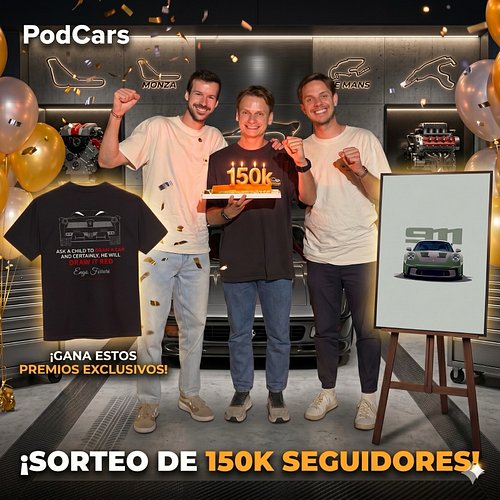 🎉 ¡SORTEO ESPECIAL 150.000 SEGUIDORES! 🎉

No tenemos palabras para agradeceros todo el apoyo que le dais a PodCars cada día… ...