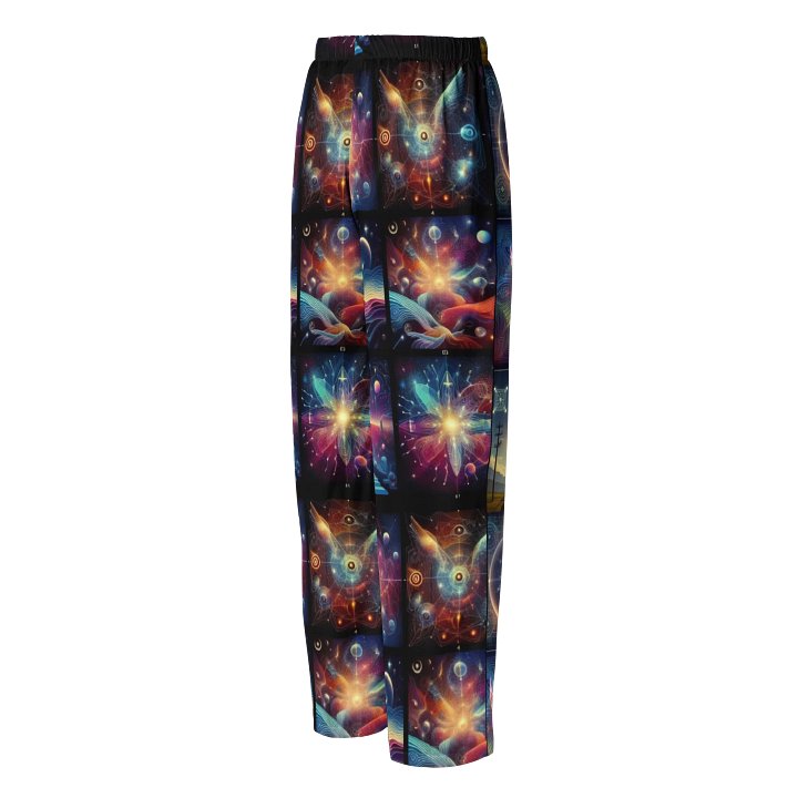 Cosmic signals, hidden glyphs, dream-like overlays, stars connected by symbolic threads, bright colors and dramatic lightning Unseen Frequencies: product image (2)