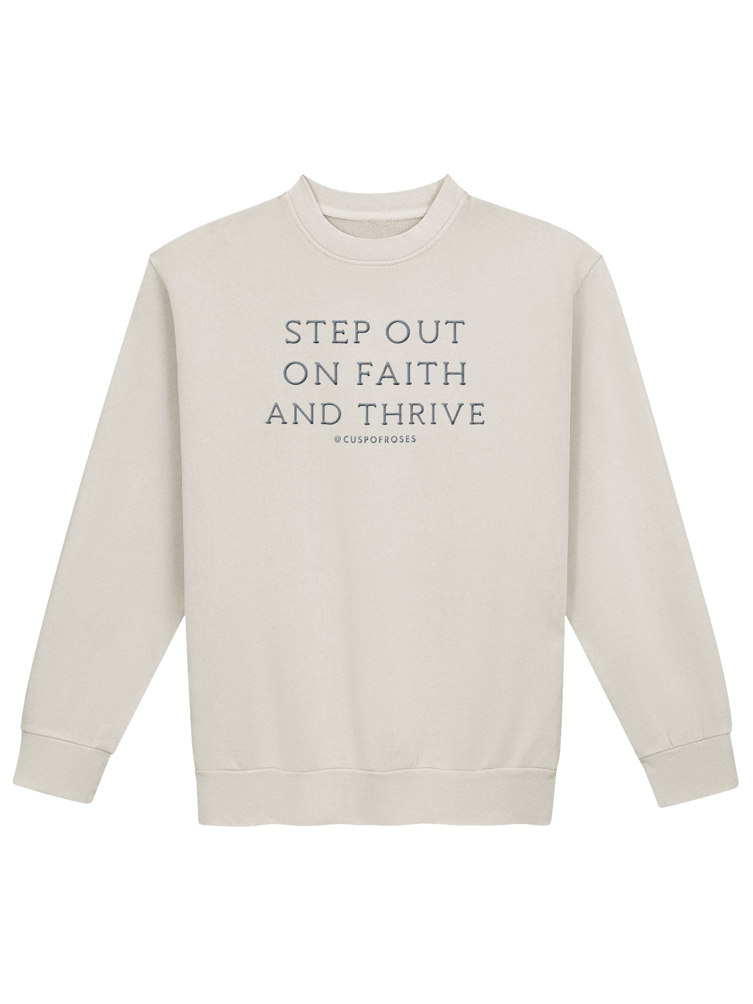 s.o.o.f.a.t. grey embroidered sweatie product image (1)