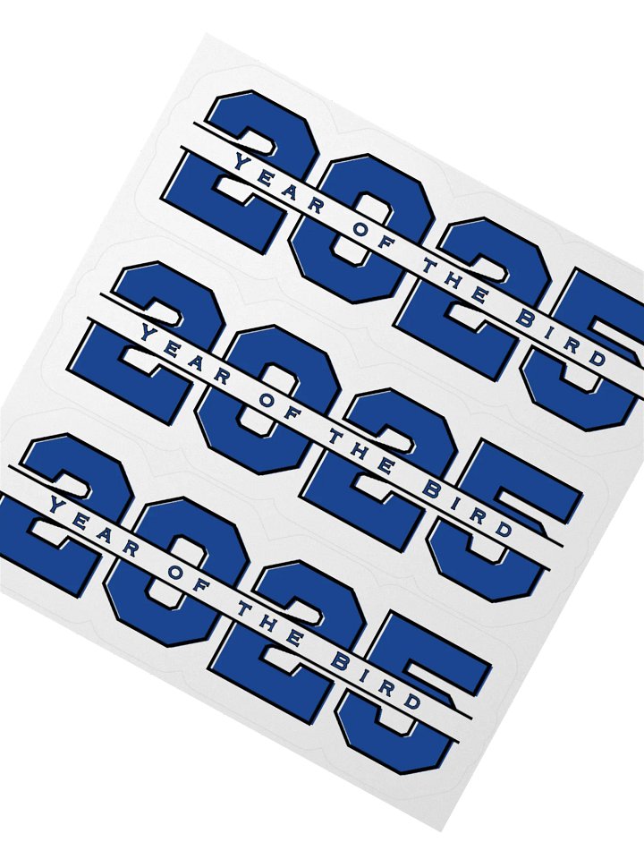 Blue "Year of the Bird" Stickers product image (1)