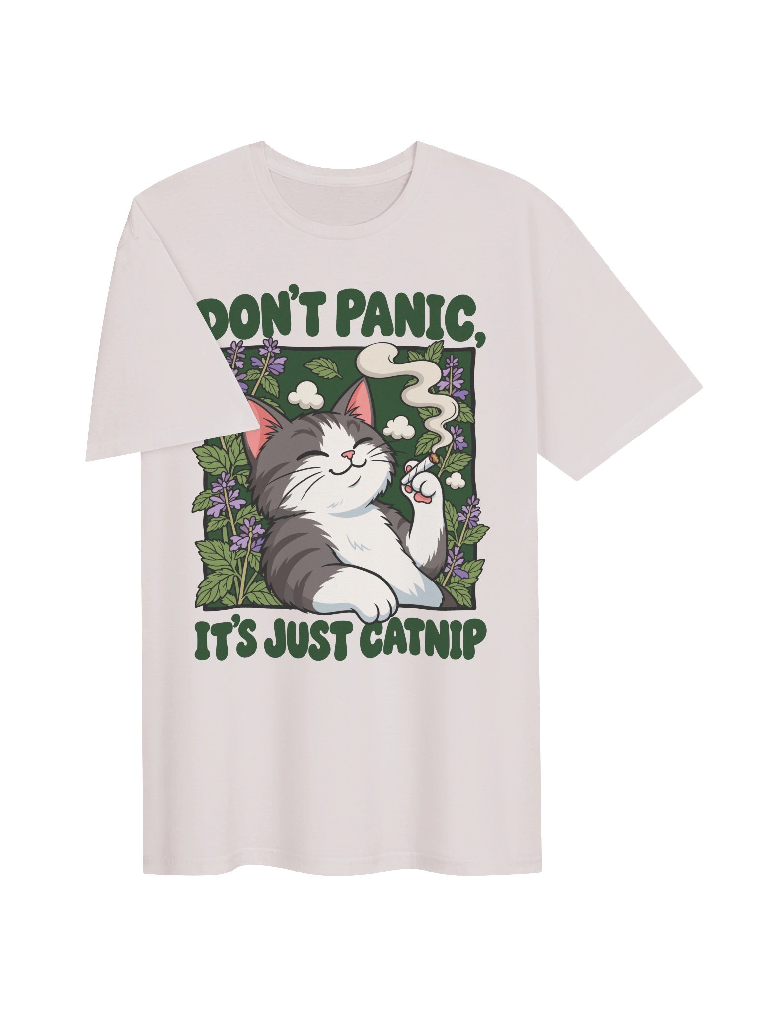 Don't Panic, It's Just Catnip Tabby Cat Shirt product image (4)