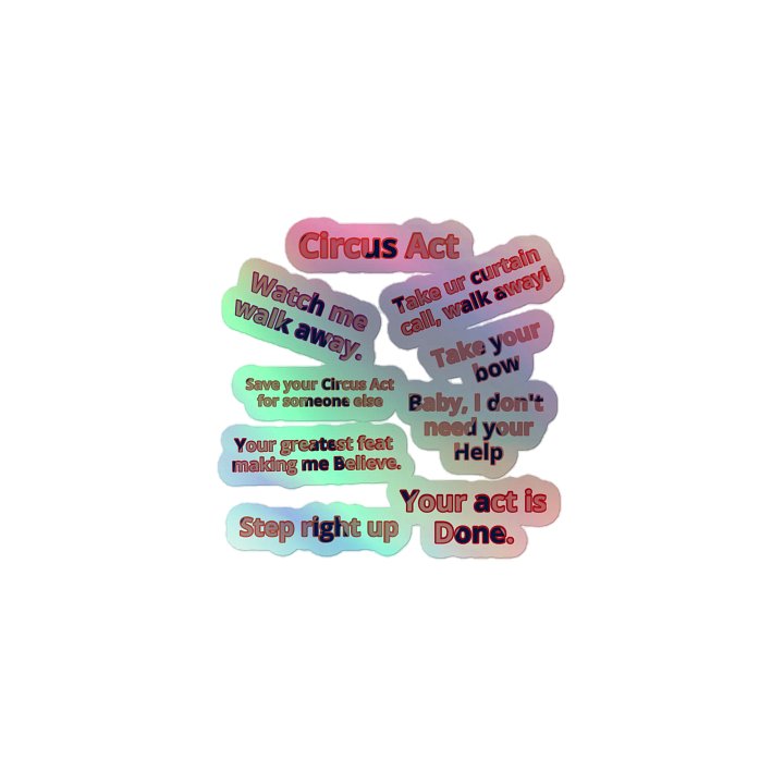 Circus Act Stickers product image (1)