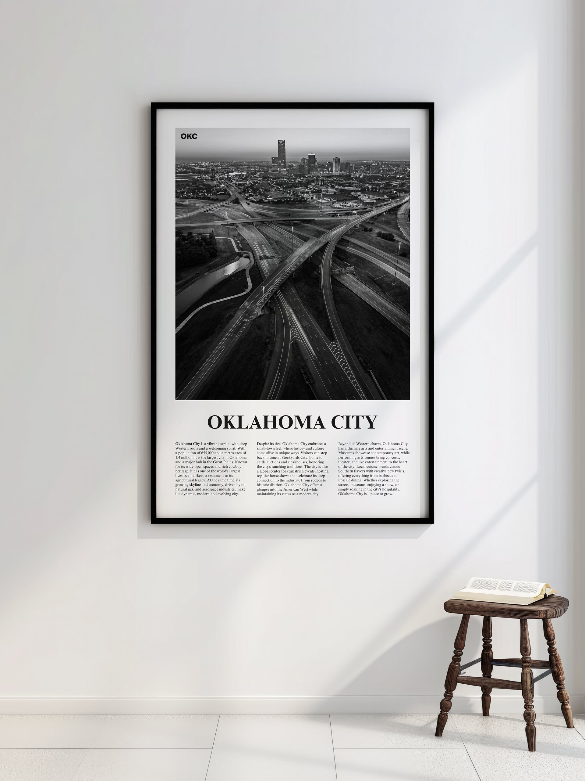 Oklahoma City 02 Newspaper Poster product image (2)