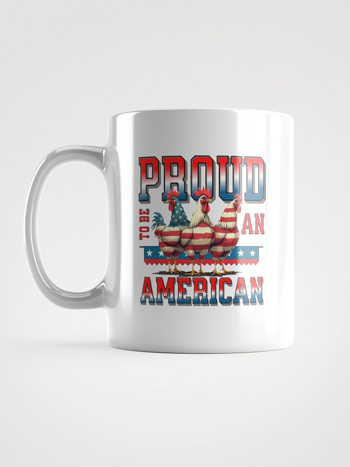 Proud To Be An American Rooster Patriotic Mug product image (1)