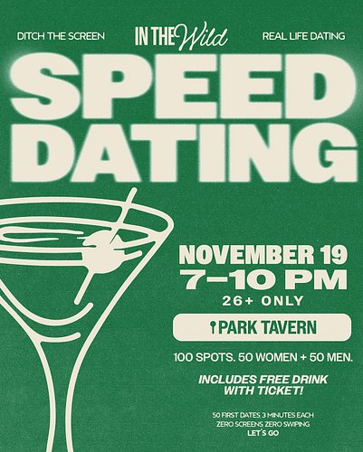 The 26+ night you’ve been asking for. Speed Dating. Real people. Real sparks. Tickets go live Monday 8am, linked in bio. 

#a...