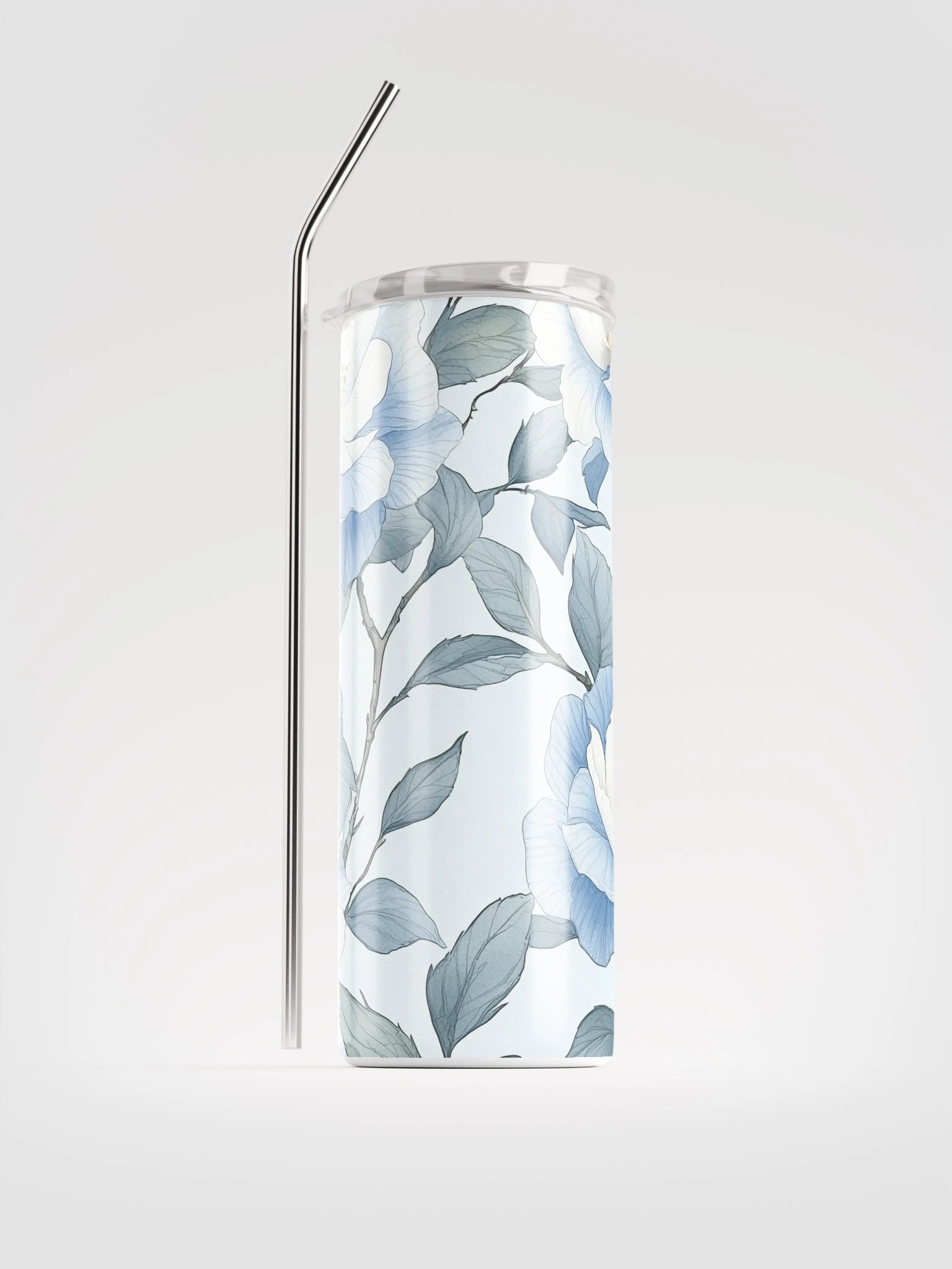 Blue Blooms Stainless Steel Tumbler product image (1)