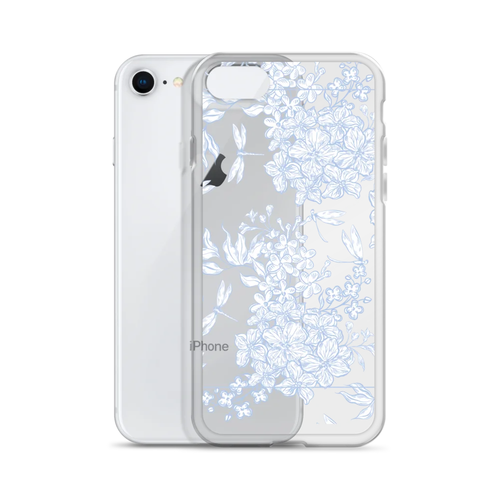 Blue Blossom iPhone Clear Case product image (55)