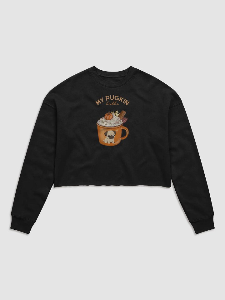 My Pugkin Latte Crop Sweatshirt product image (1)