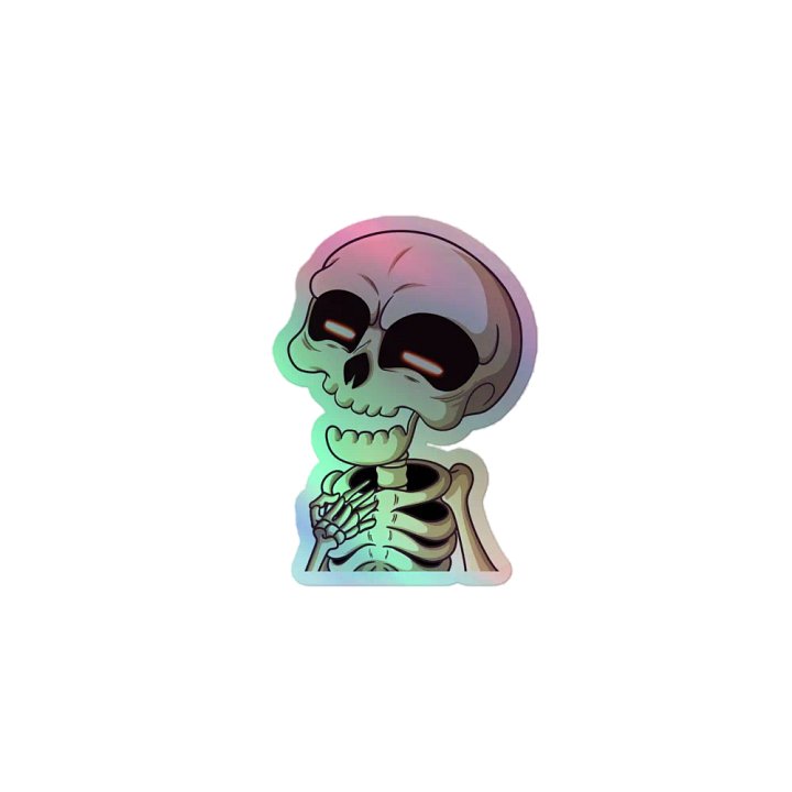 Funny Bones Holographic sticker product image (1)
