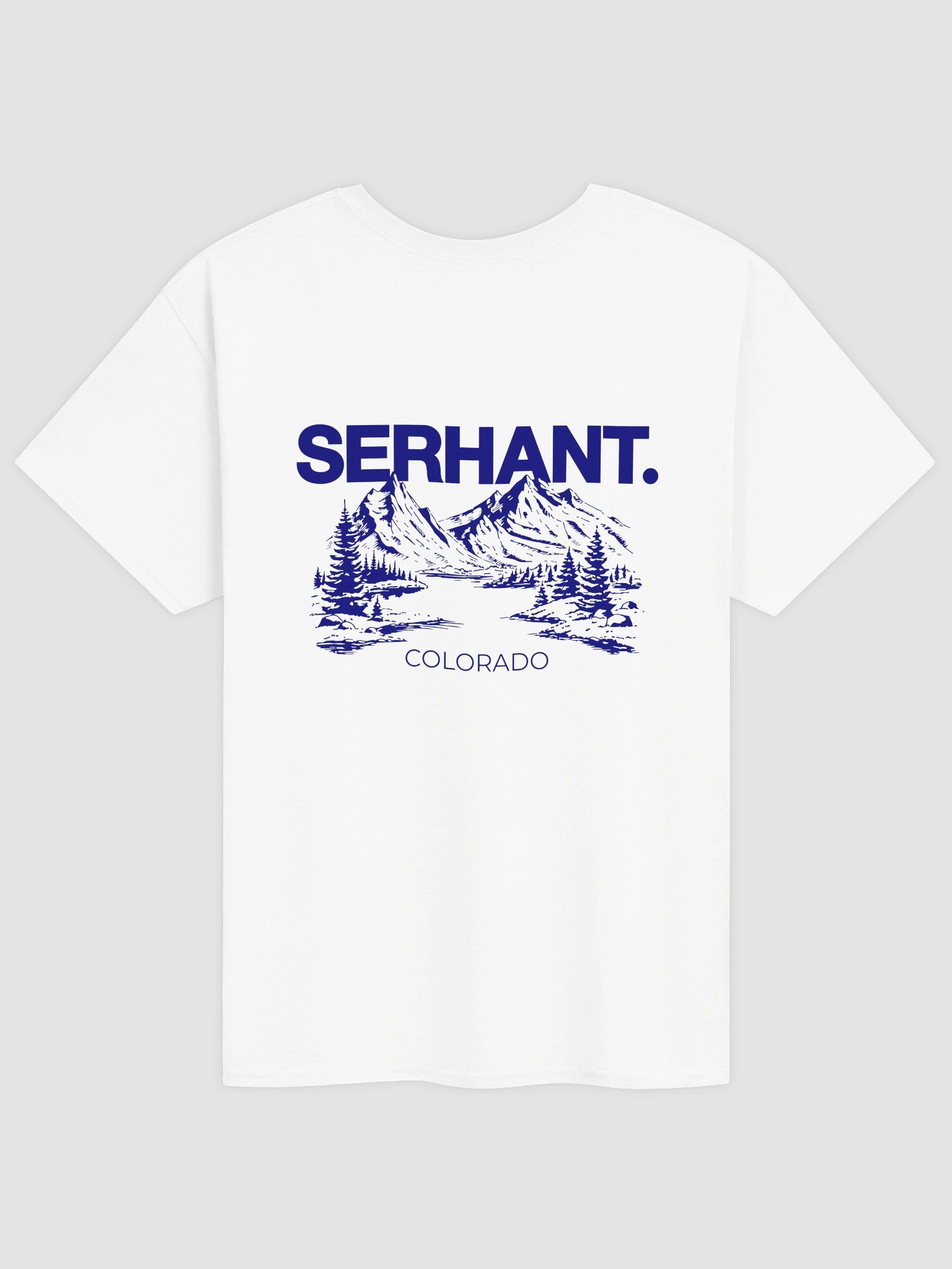SERHANT. Colorado Mountains White T-Shirt product image (1)