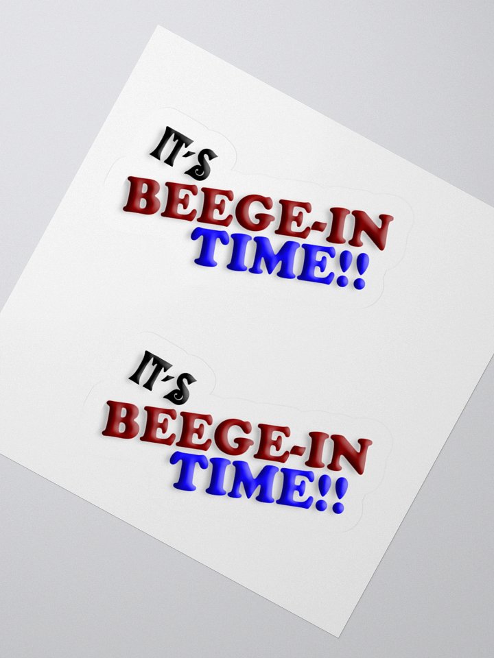 It's Beege-in Time Stickers product image (6)
