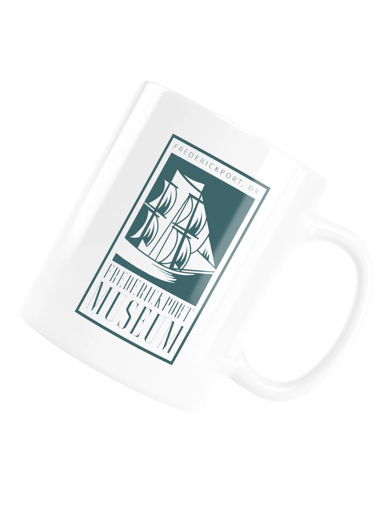 Frederickport Museum Teal Coffee Mug product image (6)