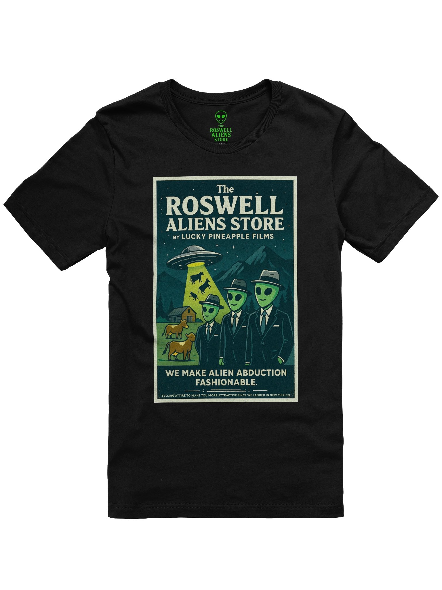 The Roswell Aliens Store by Lucky Pineapple Films Retro Concert Tee Fit Unisex T-Shirt product image (3)