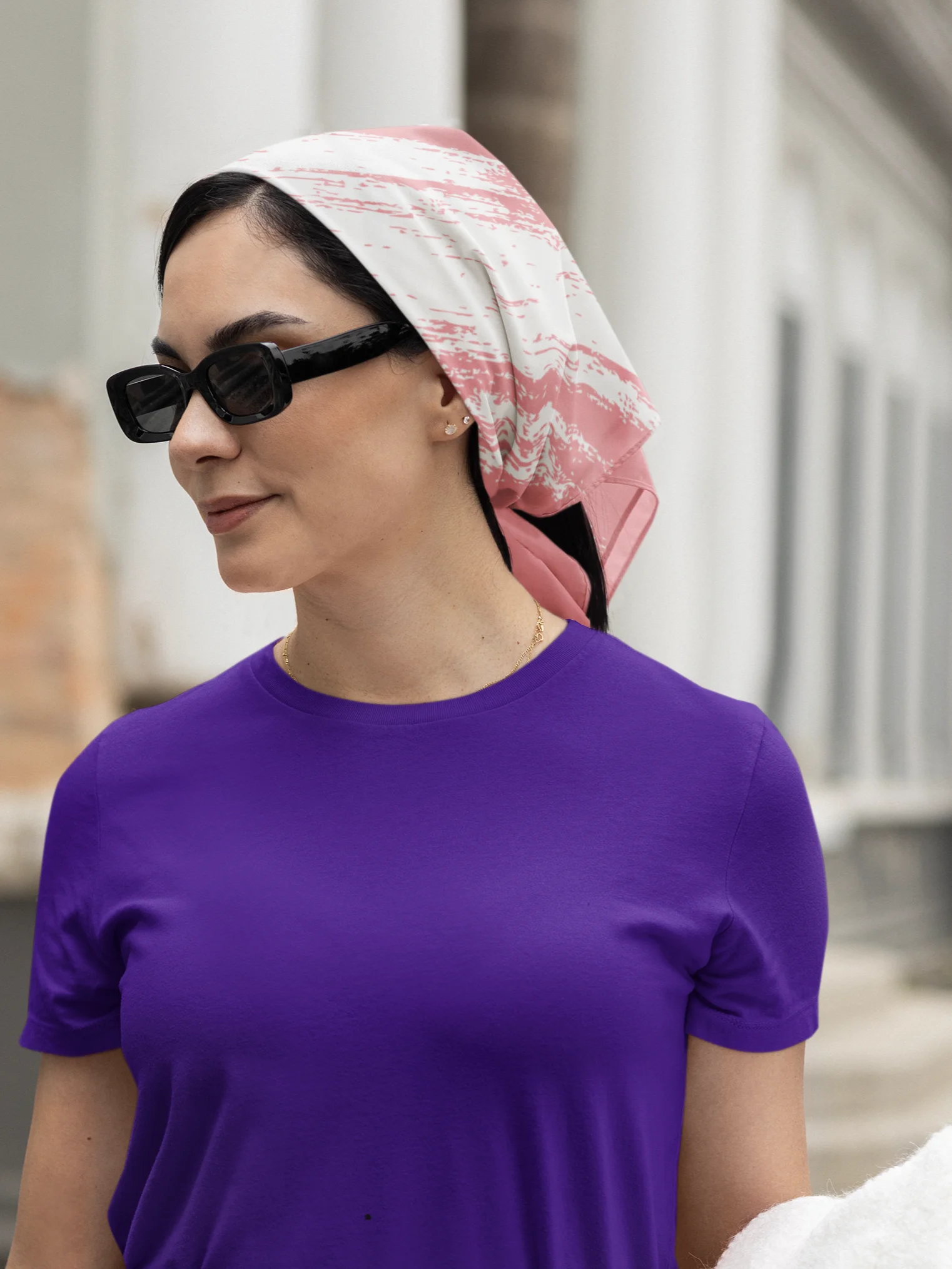 Pink Brushstroke All-Over Bandana product image (2)