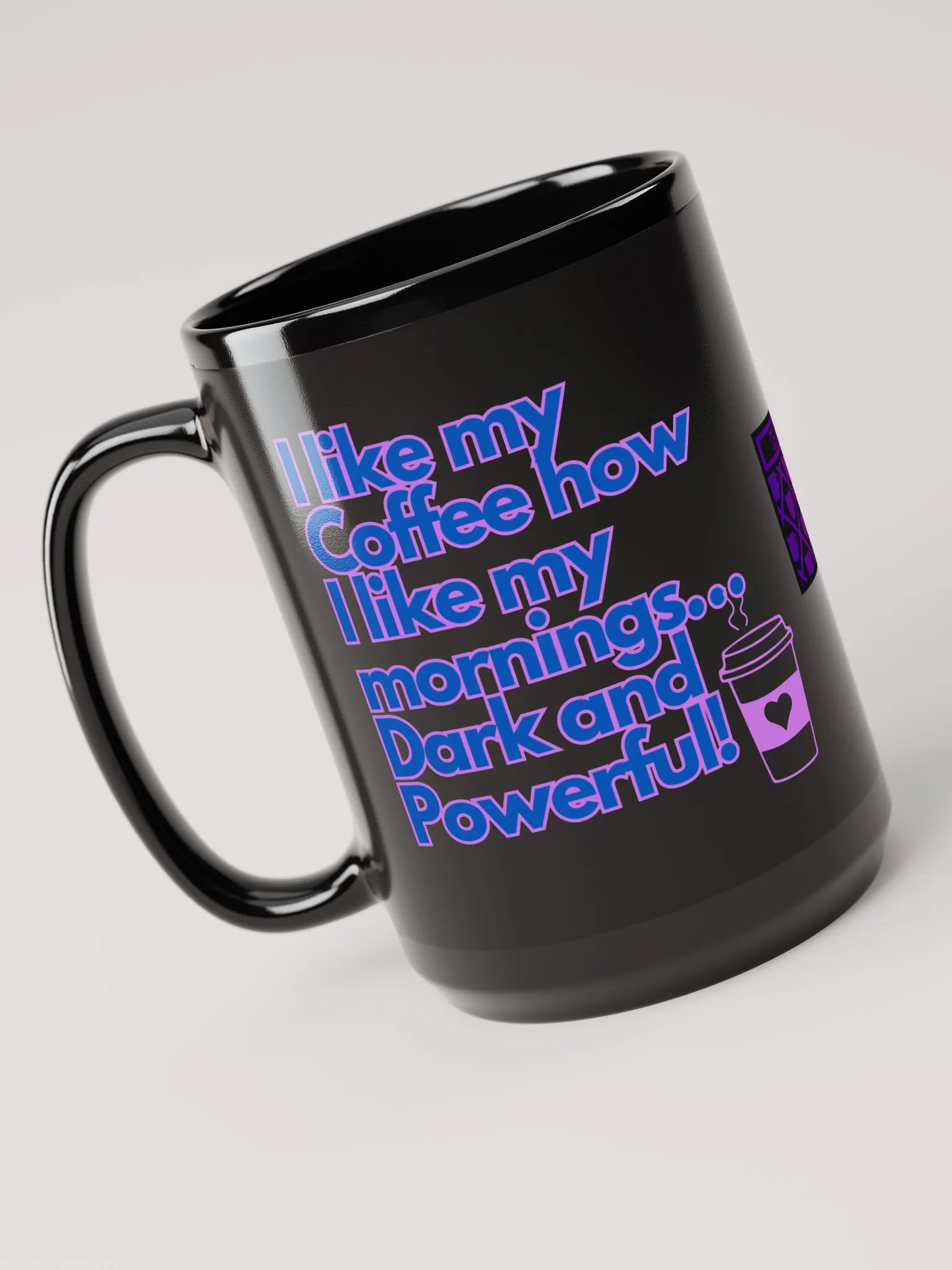 Cellar 8T Coffee - Powerful - Gloss Black Mug product image (3)