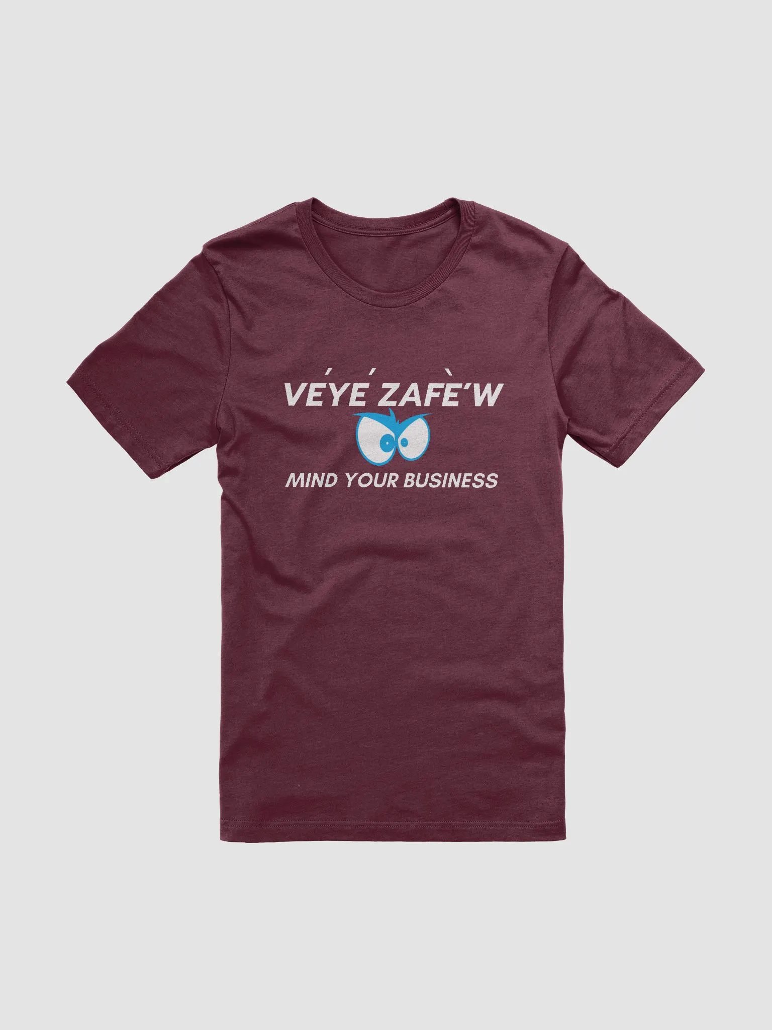 Veye Zafe'w Cartoonish Blue Eyes Unisex T-Shirt product image (81)