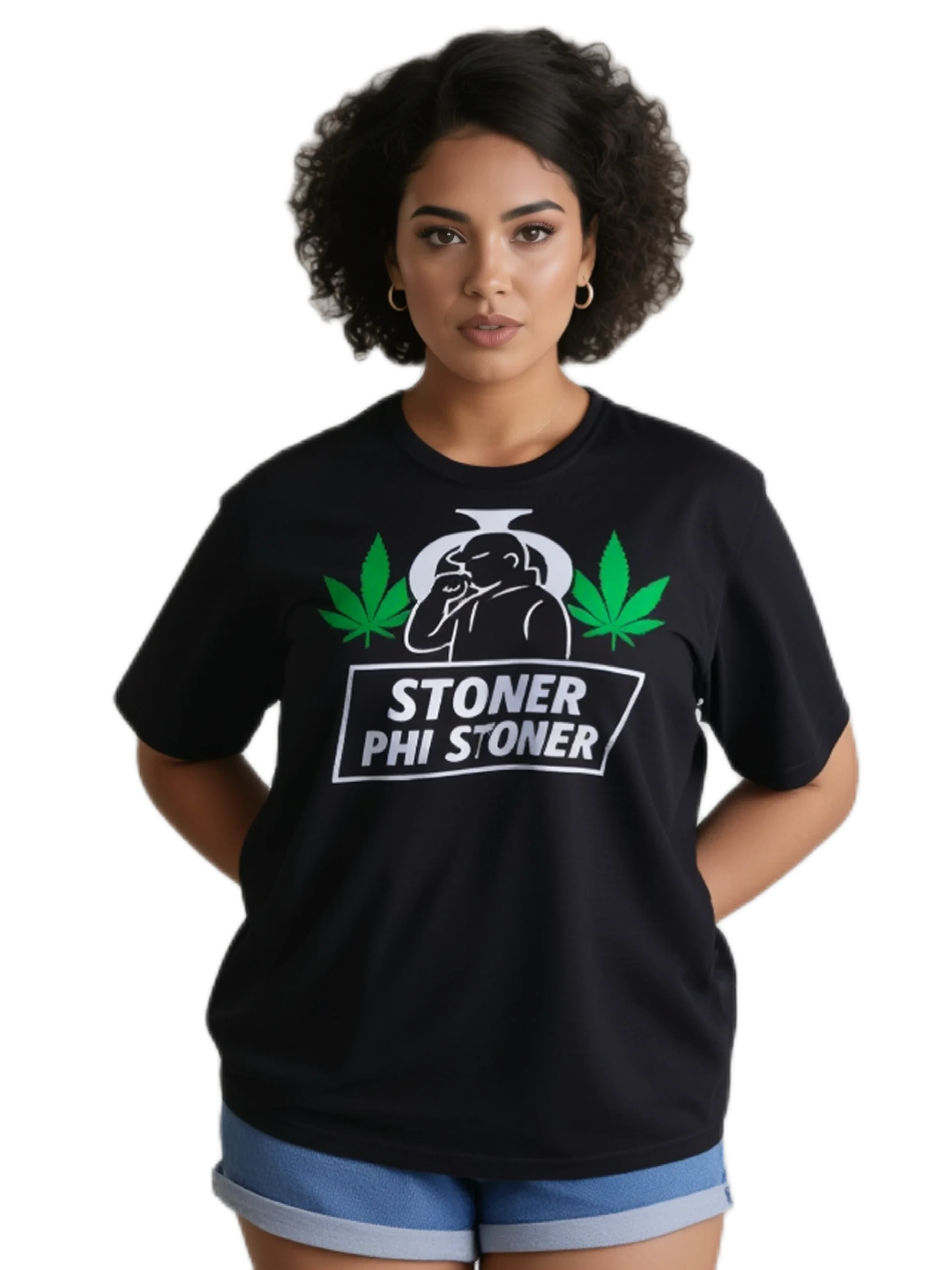 Stoner Phi Stoner Graphic Tee – Minimal Streetwear Logo Shirt | Urban Fashion Essential product image (4)