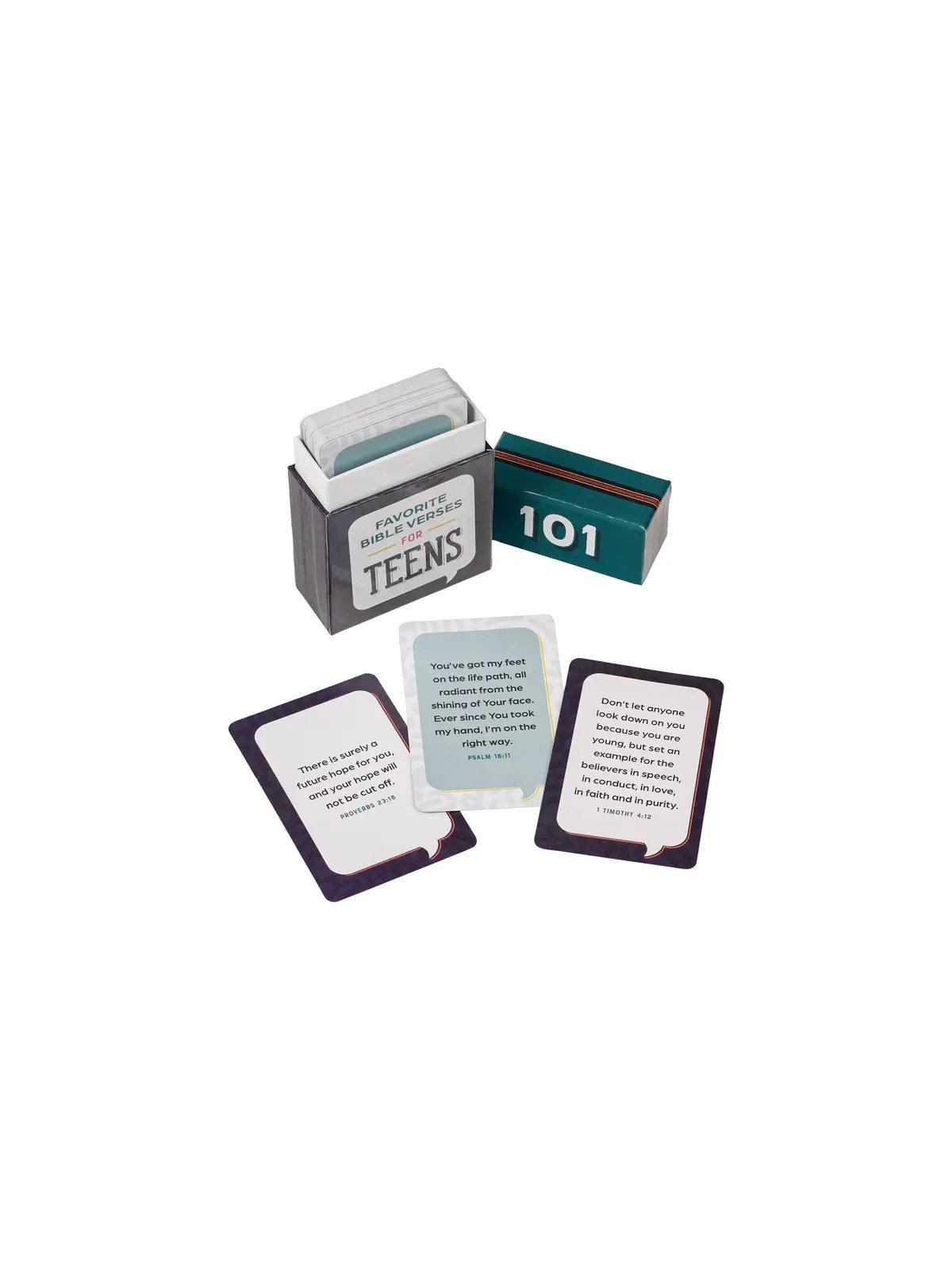101 Favorite Bible Verses for Teens | Box of Blessings Scripture Cards product image (2)