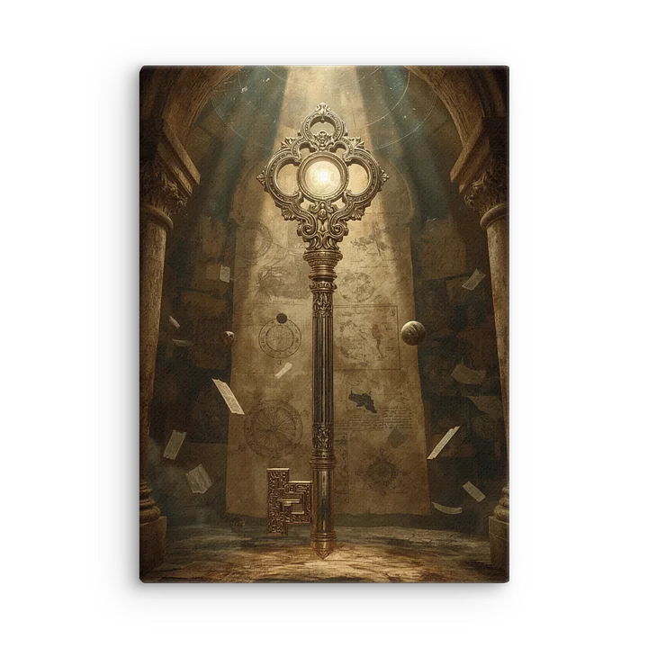 The Gatekeeper’s Key – Eternal Archive | Vertical Canvas product image (3)