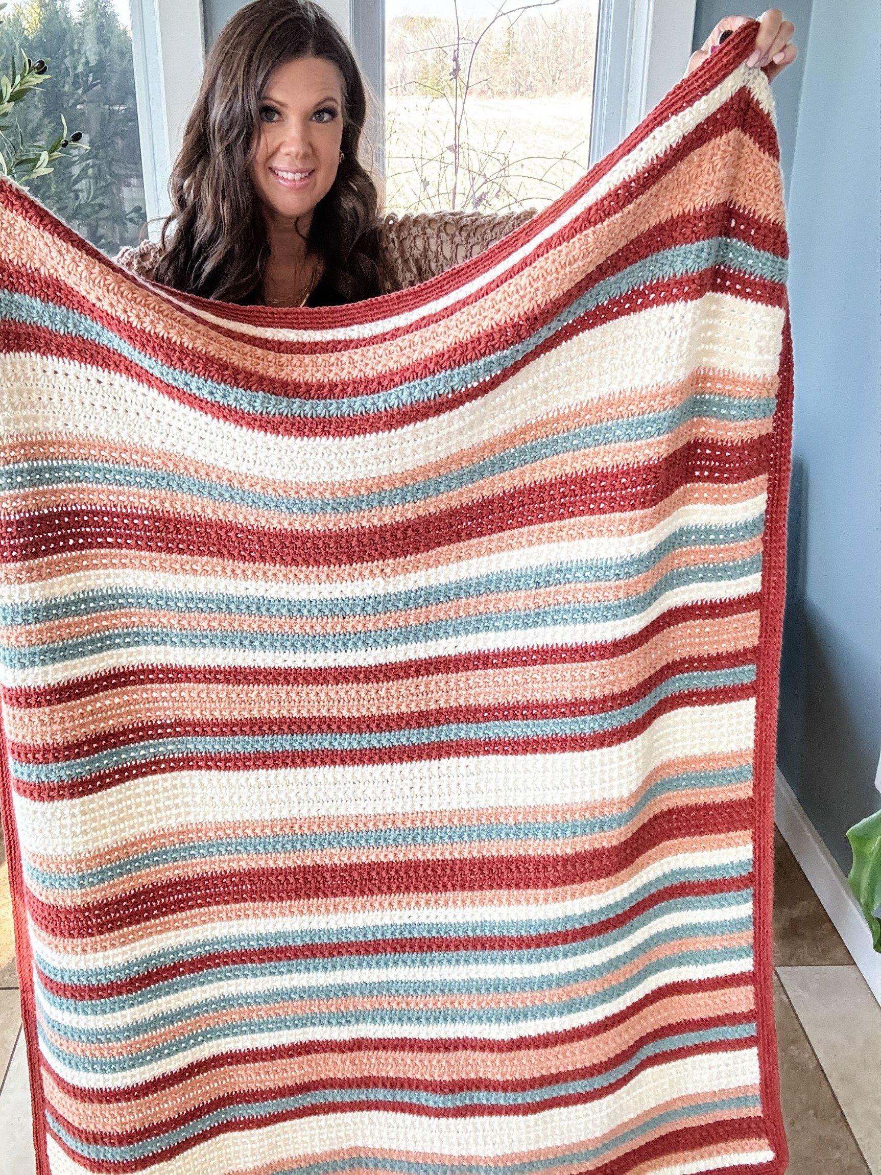 Sahara Stripes Blanket Crochet Pattern product image (3)