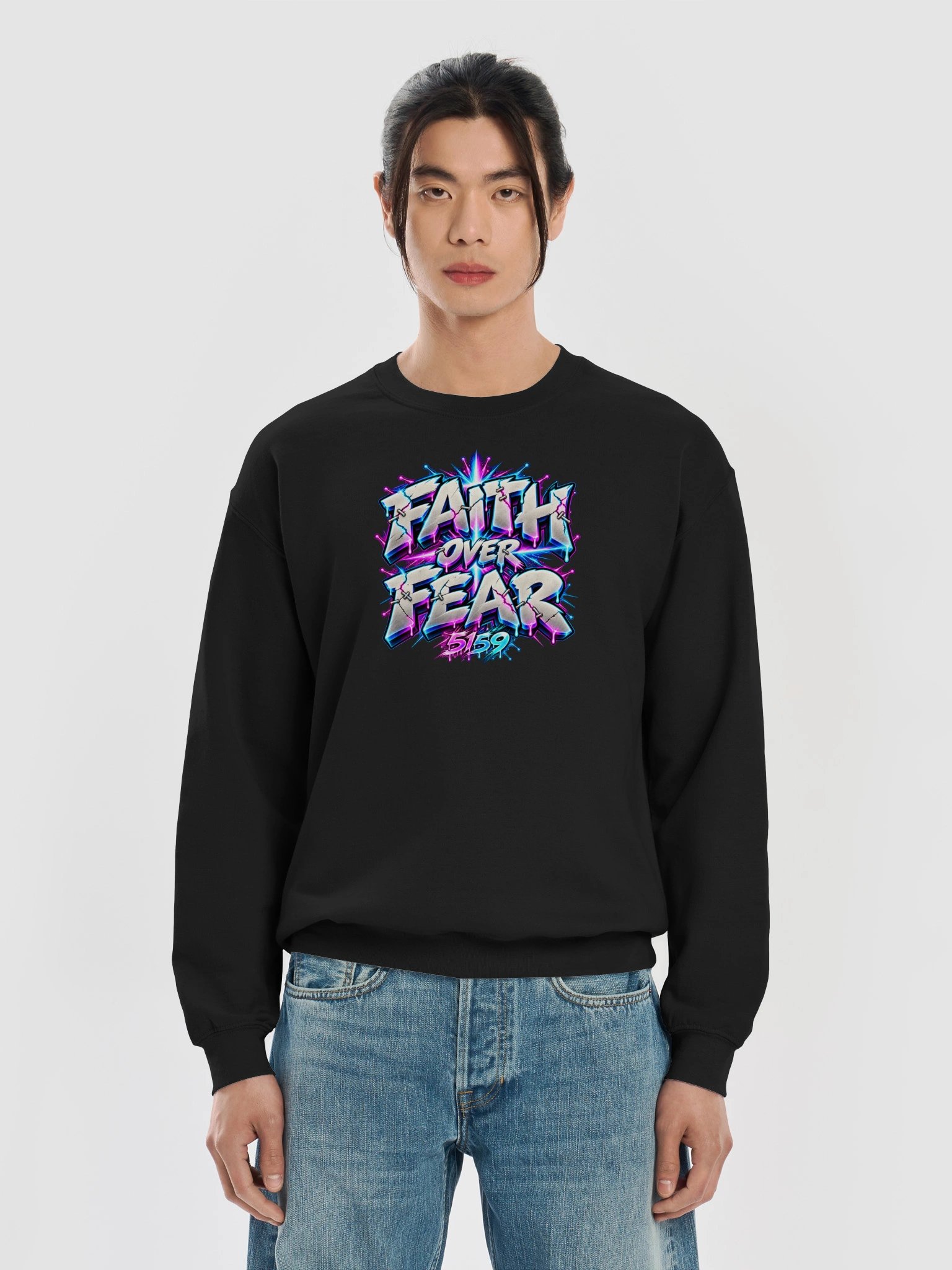 5159 Faith Over Fear (Unisex) Sweatshirt product image (5)