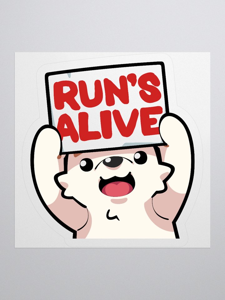 Run's Alive Sticker product image (2)