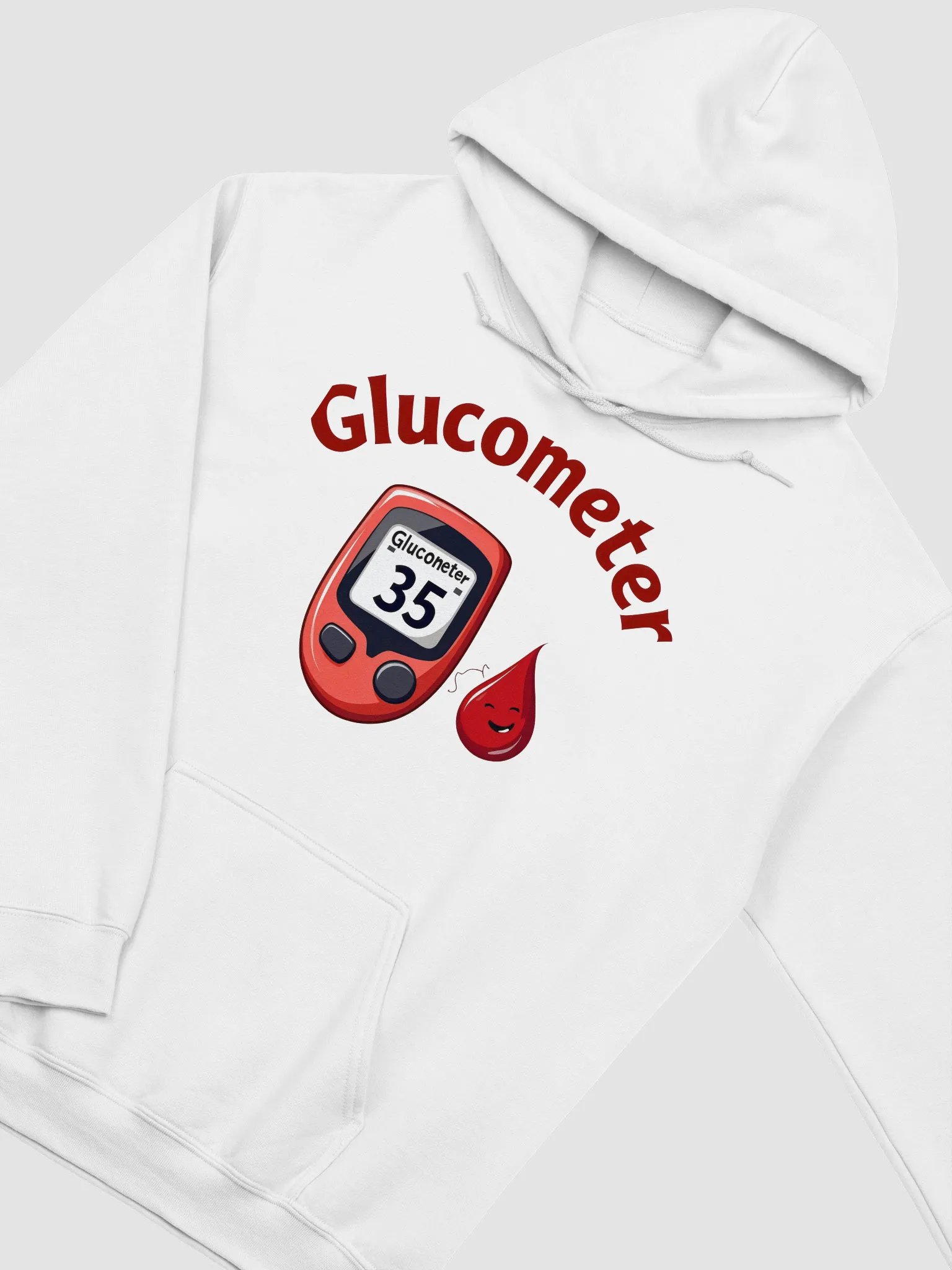 Smiling Glucometer Comfort Hoodie product image (29)