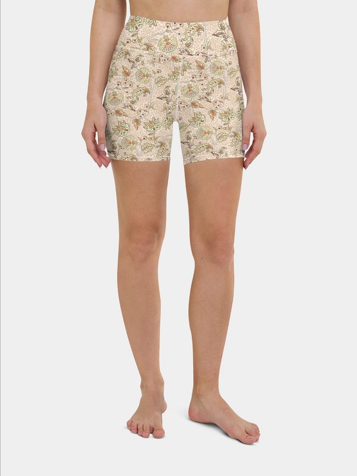 Printed Shorts "Elegant Neutral Beige Chintz" product image (2)